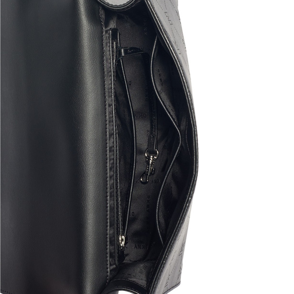 DKNY Elissa Logo Leather Shoulder Flap - Picture 5 of 6